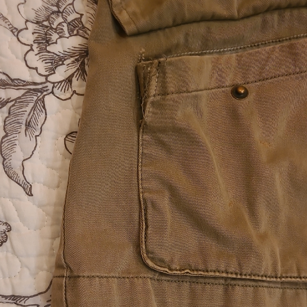 Per Se Women's Olive Utility Vest- Sz M - Picture 7 of 11